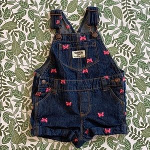 🧸 OshKosh Denim Butterfly Overalls